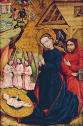 Die Geburt Christi, vom Hauptaltar von Nemetlipcse, c.1450